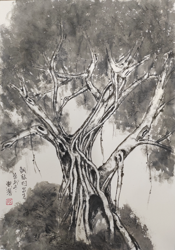 臺(tái)山銅鼓村寫生，45x65cm，陳潔馨.jpg